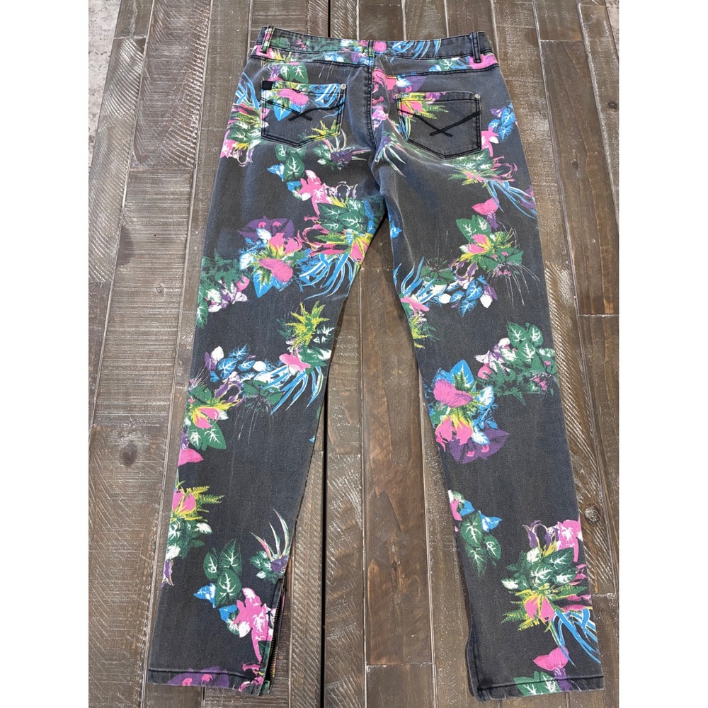 Insight Denim Python Mid Rise Super Slim Floral P… - image 6